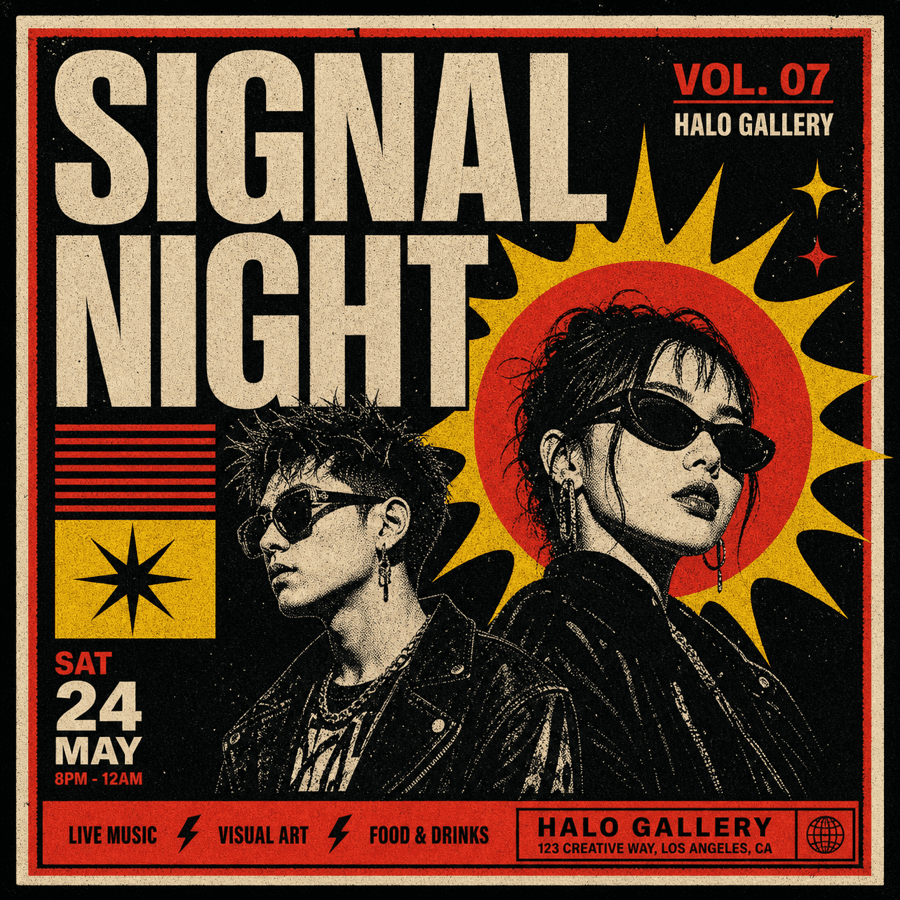 Signal Night event poster