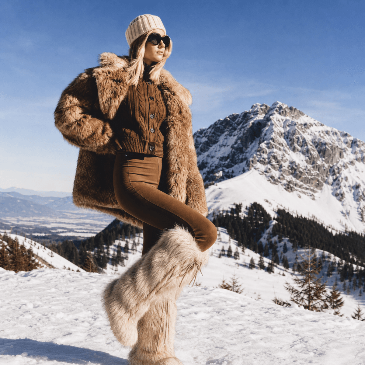 Snow fashion look